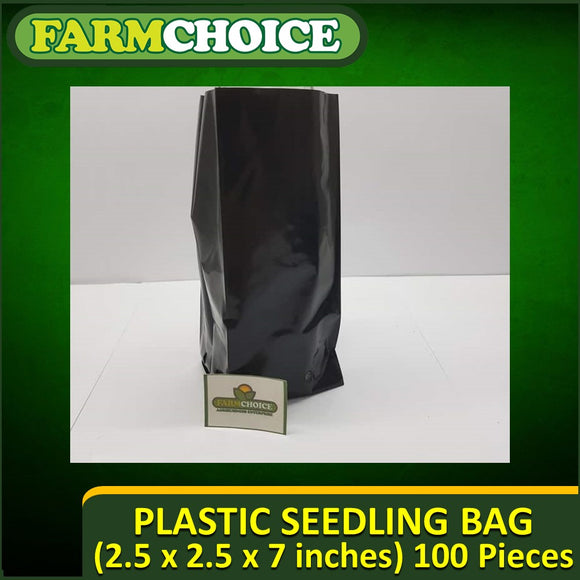 Plastic Seedling bag / Nursery bag for plants (Size: 2.5 x 2.5 x 7) 100pcs