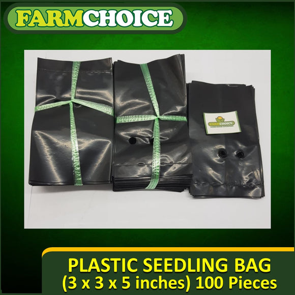 Plastic Seedling bag / Nursery bag for plants (Size: 3x3x5) 100pcs