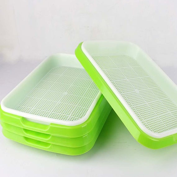 Durable Sprouting Tray for Microgreens & Sprouts (1 set)